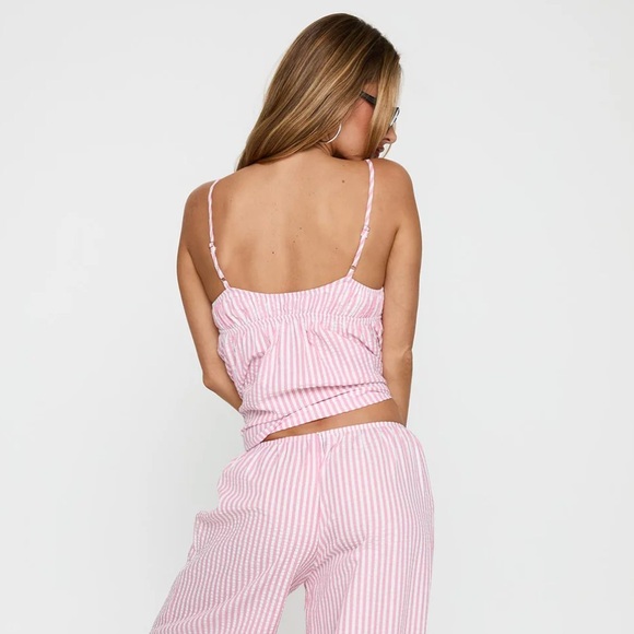 NWT Princess Polly Pink Striped Tank Top - Picture 4 of 7